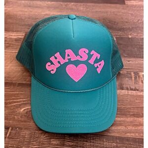 Otto Teal/Pink "SHASTA" Trucker Hat Mesh Back Adjustable One Size Fits Most